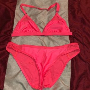 Peach colored bikini